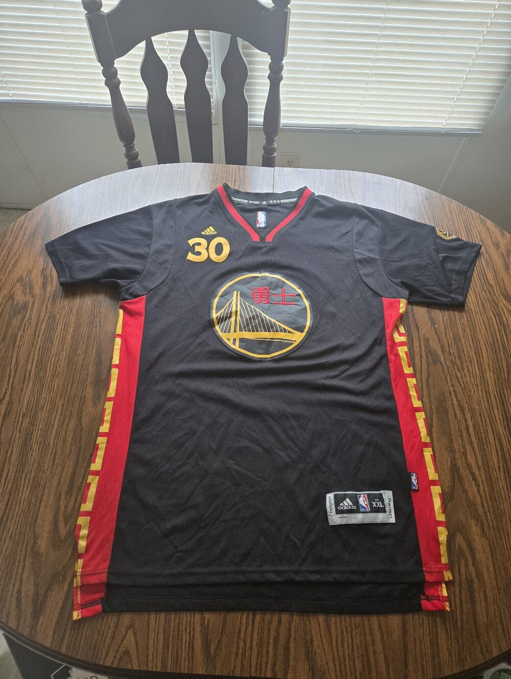 Golden State Warriors Chinese New Years Steph Curry Jersey. XXL